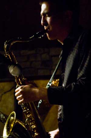 Paul-Eirik Melhus on saxophone